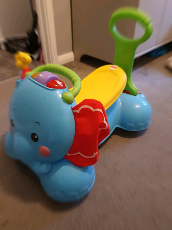 fisher price push along elephant